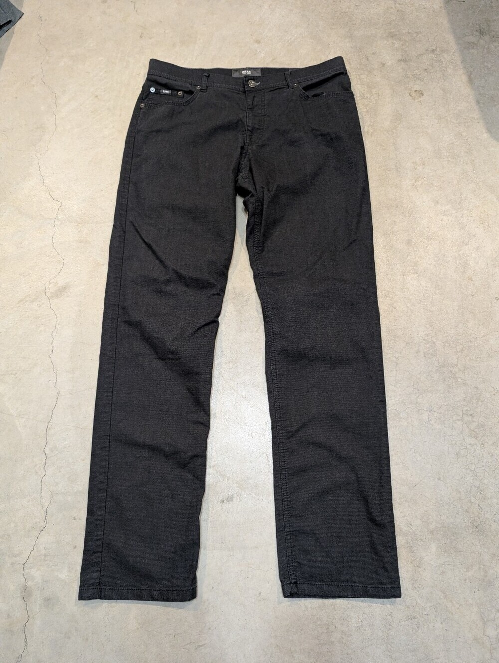Brax Cooper Pants Mens 34x33 Regular Dark Gray